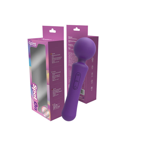 Curious Spot On Rechargeable Wand Purple