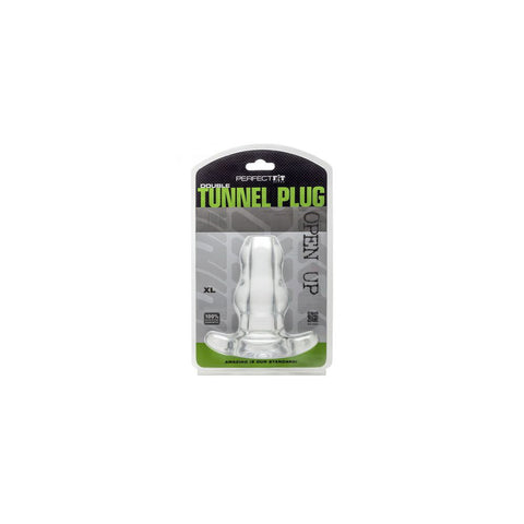 Double Tunnel Plug - X- Large - Clear