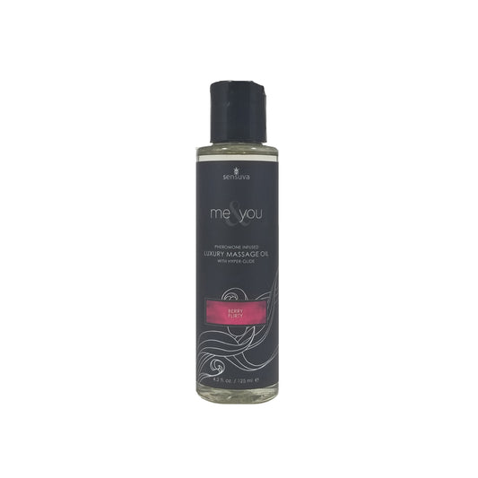 Me & You Berry Flirt Massage Oil 4.2 oz. Bottle