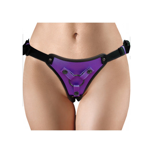 Ouch! Metallic Strap On Metallic Purple