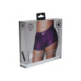 Ouch! Vibrating Strap-On Boxer Purple Xl/Xxl