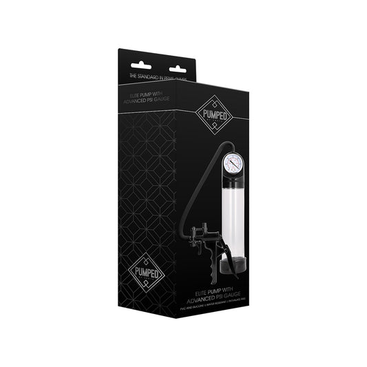 Elite Pump With Advanced Psi Gauge Transparent