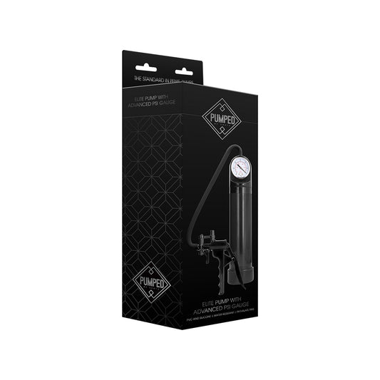 Elite Pump With Advanced Psi Gauge Black