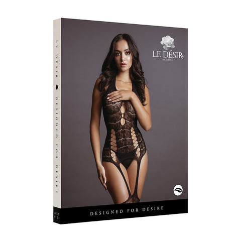 Le Desir Lace Suspender Bodystocking