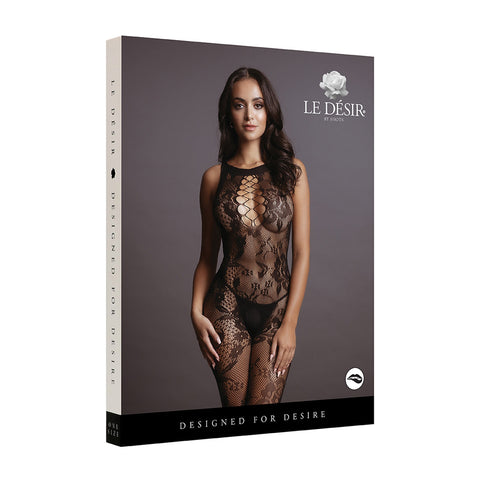 Le Desir Criss Cross Neck Bodystocking