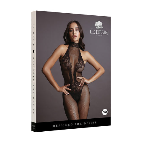 Le Desir Fishnet And Lace Bodystocking