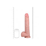 Realrock Extra Long Realistic Dildo With Balls 13 Inch Flesh