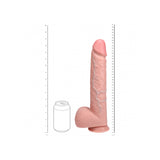 Realrock Extra Long Realistic Dildo With Balls 14 Inch Flesh