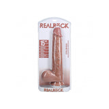 Realrock Extra Long Realistic Dildo With Balls 15 Inch Tan