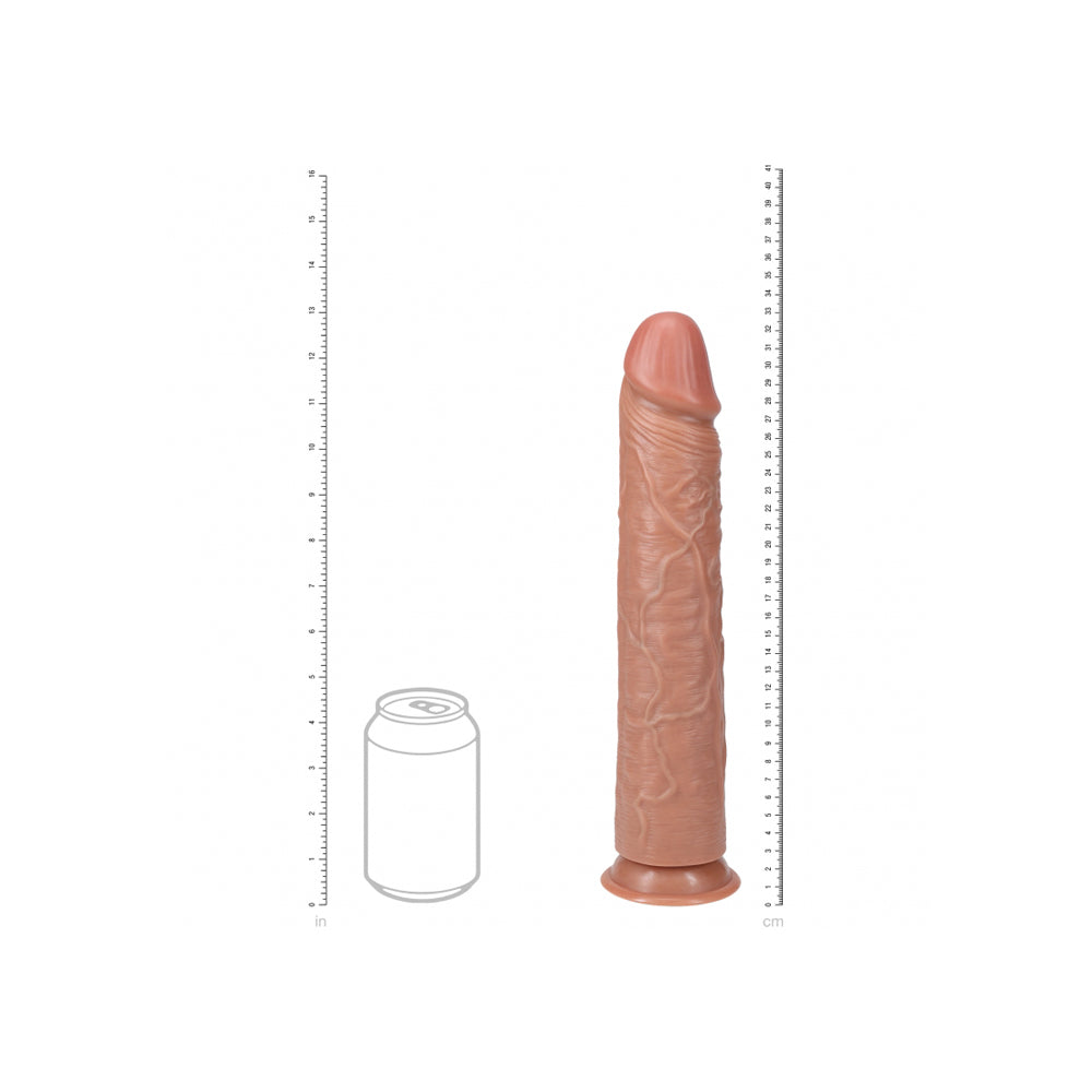 Realrock Extra Long Realistic Dildo No Balls 13 Inch Tan