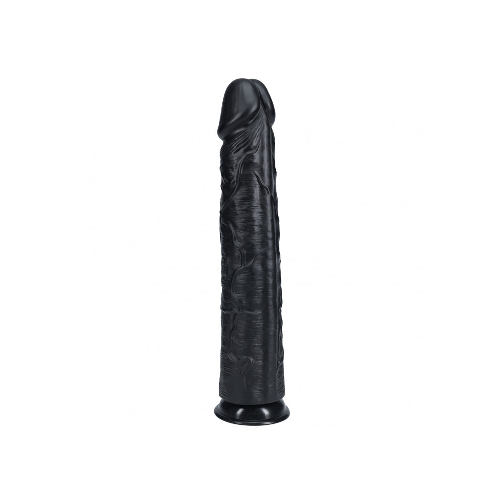 Realrock Extra Long Realistic Dildo No Balls 15 Inch Black