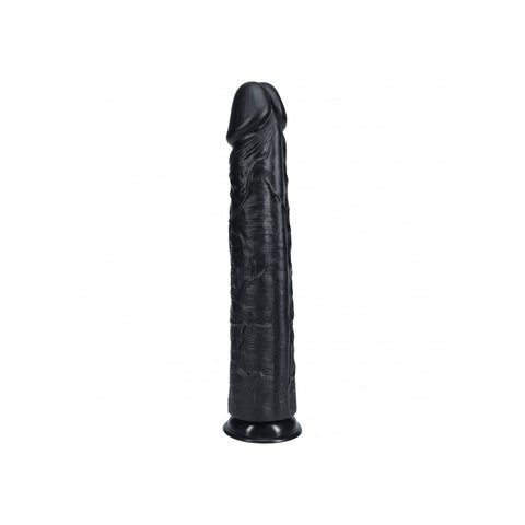 Realrock Extra Long Realistic Dildo No Balls 15 Inch Black