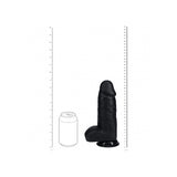 Realrock Extra Thick Realistic Dildo With Balls 9 Inch Black