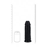 Realrock Extra Thick Realistic Dildo No Balls 9 Inch Black