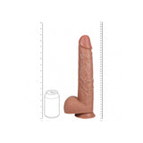 Realrock Extra Long Realistic Dildo With Balls 14 Inch Tan