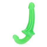 Realrock Glow In The Dark Strapless Strap-On 6 inch Neon Green