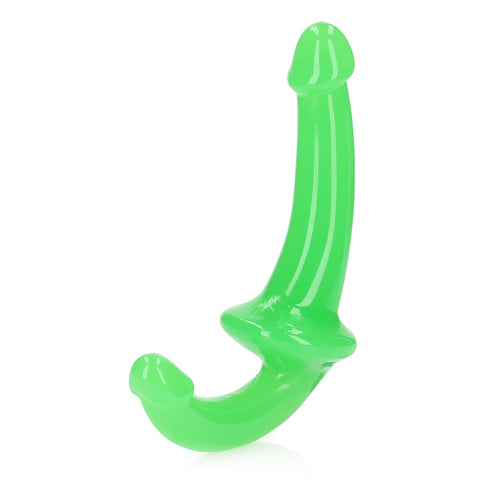 Realrock Glow In The Dark Strapless Strap-On 6 inch Neon Green