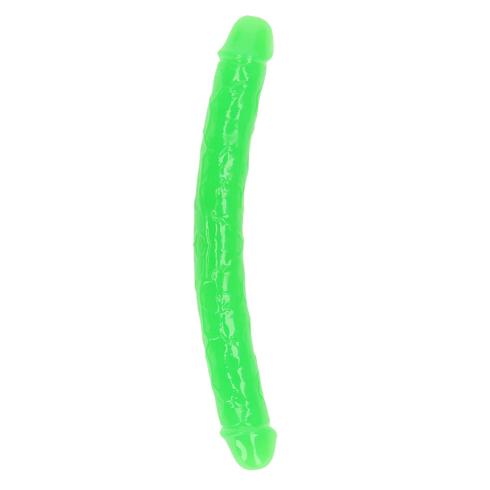 Realrock Glow In The Dark Double Dong 12 inch Neon Green