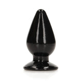 Realrock Crystal Clear Anal Plug 4.5 inch Black