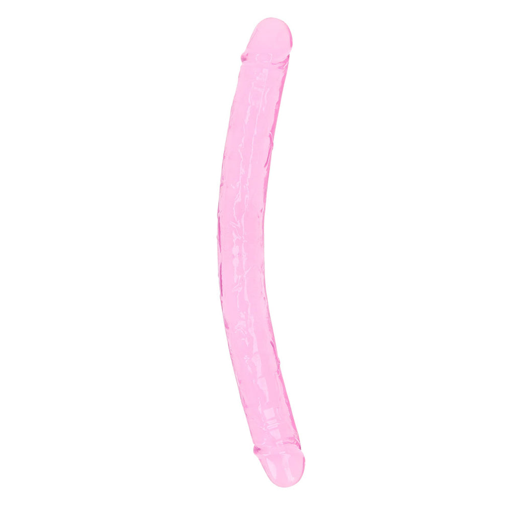 Realrock Crystal Clear Double Dong 13 inch Pink
