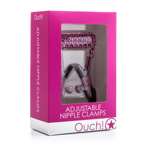 Ouch! Adjustable Nipple Clamps Pink