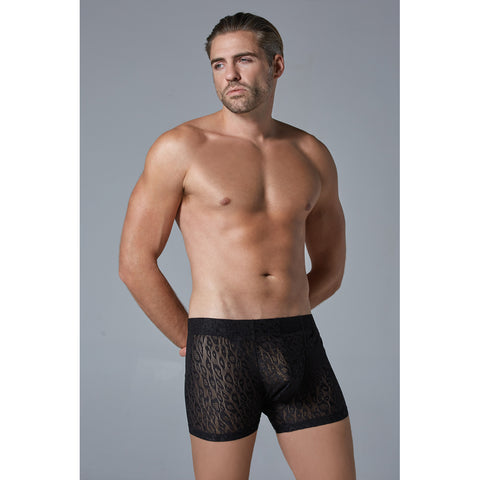 Luca Leopard Boxer Black S/M