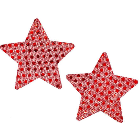 Sequence Star Pasties Red O/S