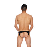 Men's Microfiber Open Back Underwear Black S/M