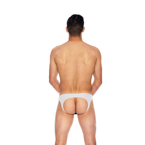 Men's Microfiber Open Back Underwear Grey S/M