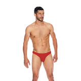 Men's Microfiber Open Back Underwear Red L/Xl