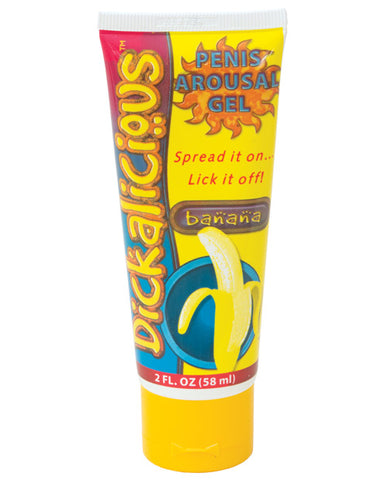 Dickalicious Penis Arousal Gel 2 Oz - Banana