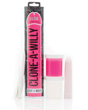 Clone-a-willy Kit Vibrating Glow In The Dark - Hot Pink