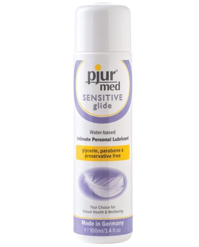 Pjur Med Sensitive Glide Water Based Personal Lubricant - 100ml Bottle