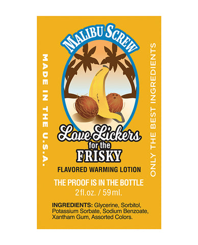 Love Lickers - 2 Oz Malibu Screw Tropical Cocktail