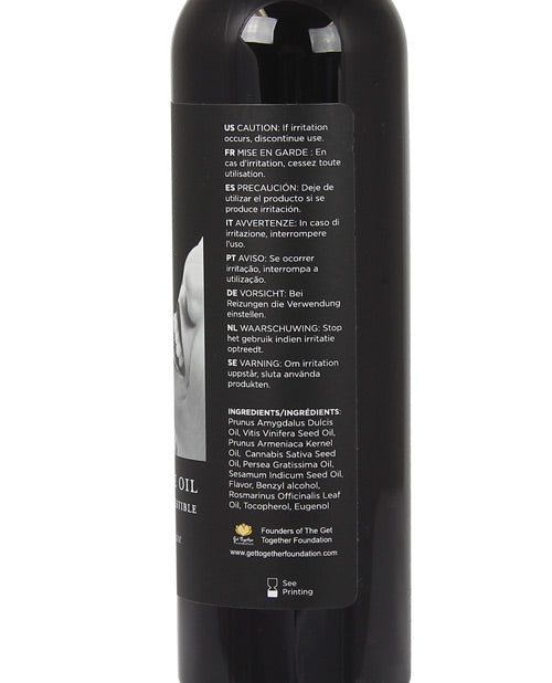 Earthly Body Edible Massage Oil - 8 Oz French Vanilla