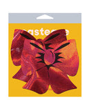 Pastease Coverage Holographic Bow - Red O/s