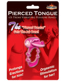 Pierced Tongue X-treme Vibrating Pleasure Ring - Magenta