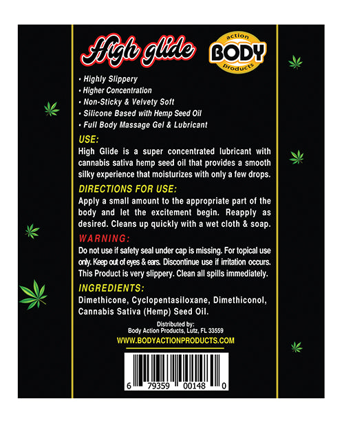 High Glide Erotic Lubricant - 2.3 Oz Bottle