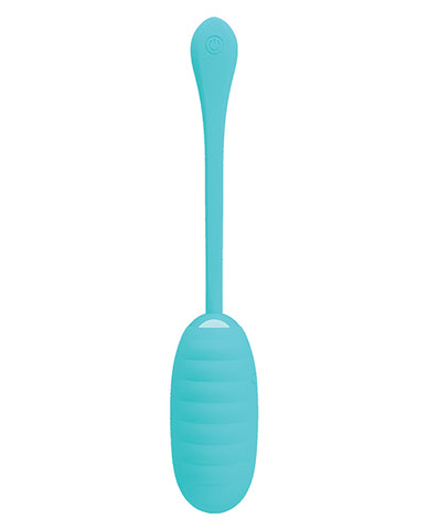 Pretty Love Kirk Liquid Silicone Remote Egg - Turquoise