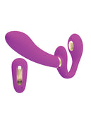 Pretty Love Thunderbird Electrostim Strapless Strap On - Fuchsia