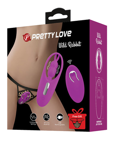 Pretty Love Wild Rabbit Panty Vibe W-free Panty - Fuchsia