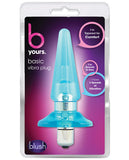 Blush B Yours Basic Vibra Plug - Blue