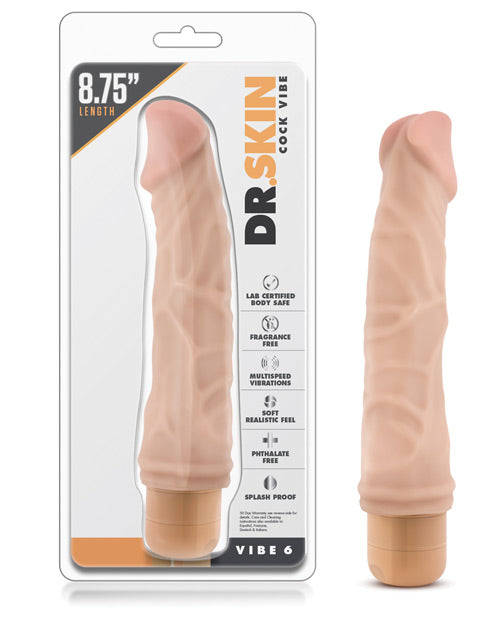 Blush Dr. Skin Vibe 9 Inch Dong -6 - Beige