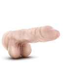 Blush Dr. Skin Stud Muffin 8.5 Inch Dong W-suction Cup - Beige