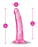 Blush B Yours Plus 7.5 Inch Lust N' Thrust Dildo - Pink