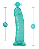 Blush B Yours Plus 8 Inch Roar N Ride Dildo - Teal