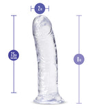 Blush B Yours Plus 8 Inch Roar N Ride Dildo - Clear