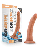 Blush Dr. Skin Glide 7.5 Inch Self Lubricating Dildo - Mocha