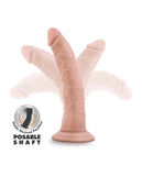 Blush Dr. Skin Plus 7 Inch Posable Dildo - Vanilla