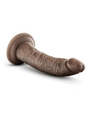 Blush Dr. Skin Plus 7 Inch Posable Dildo - Chocolate